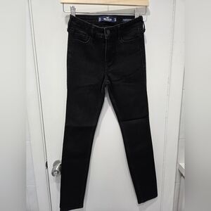 Hollister Mid-rise Super Skinny Black Women's Jeans